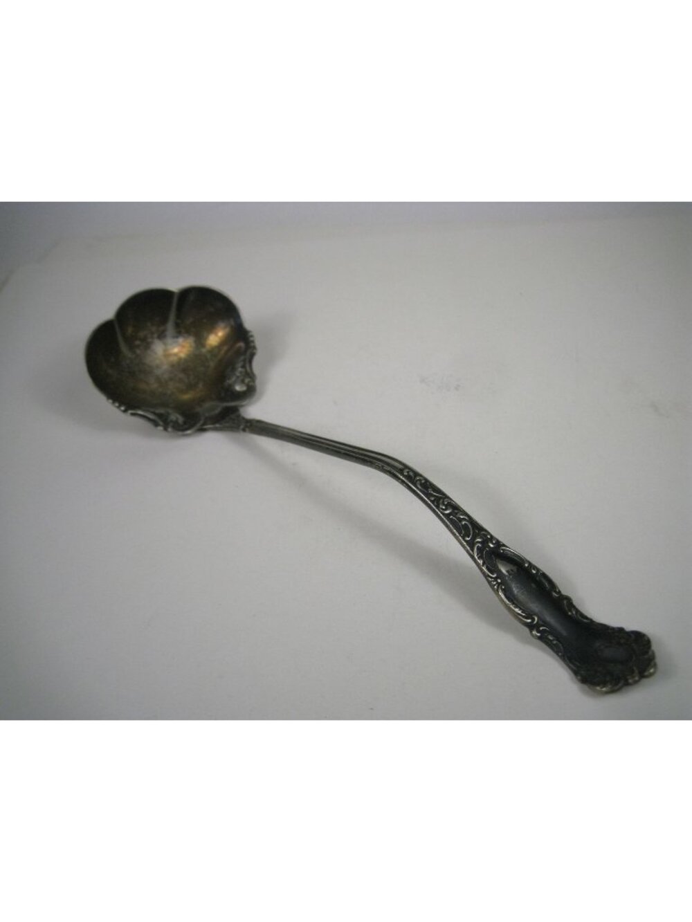 Antique Wm Rogers Melrose Silverplate Oyster Spoon 8 inch Elegant Design
